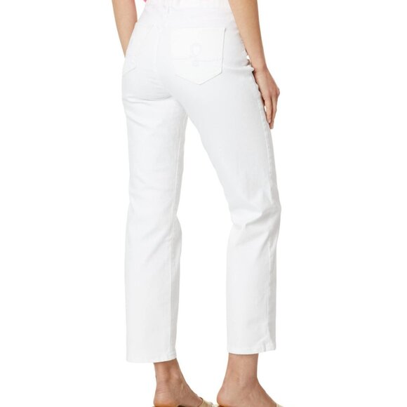 Lilly Pulitzer White Jeans for Women - Straight Leg Silhouette - Picture 2 of 8
